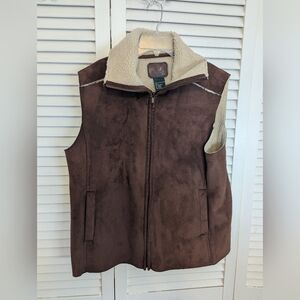 Vintage Lauren Ralph Lauren Faux Sherpa-Lined Vest